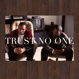 Trust No One Poster, 90s Rap Legends Wall Art, Paid in Full Movie Inspired Print, Street Hustler Aesthetic Urban Decor