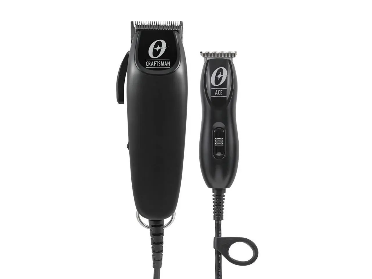 Oster Professional Combo Hair Cutting Kit Including Craftsman Adjustable Mag Clipper & Ace Mini Trimmer T Blade Clipper Finisher, Black