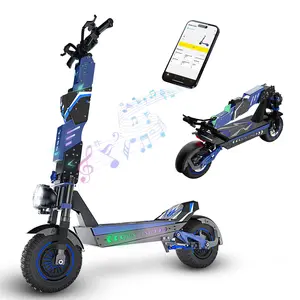 JL80 6000W Dual Motor Electric Scooter for Adults, 40MPH Fast Adult Electric Scooter with 60V 30AH Battery 52+ Miles Range, 12" Off-Road Tires, Foldable & APP Control