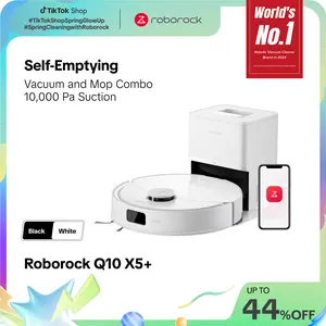 [SaleLink] Roborock Q10 X5+ Robot Vacuum and Mop, Self-Emptying, 10,000Pa Suction, Hands-Free Cleaning for up to 7 Weeks, Obstacle Avoidance, LiDAR Navigation, No-Go Zones, Cordless Rechargeable #SummerVibes