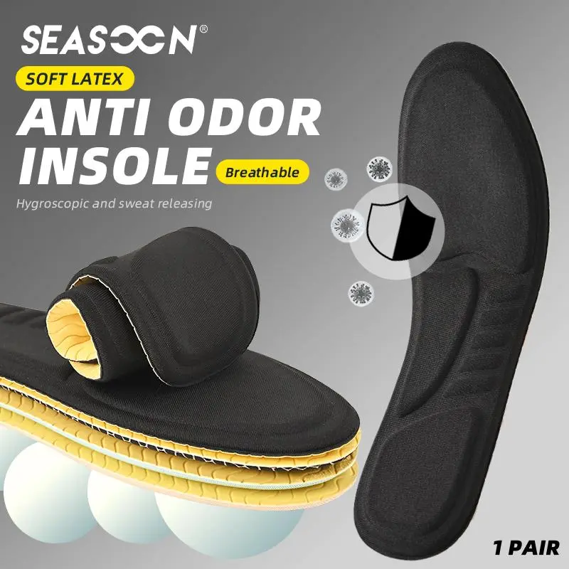 3 Pairs Thickening Soft  3D Support Elastic Sponge Shoes Insoles Breathable High Heel Shoes Pad for Men andWomen Replacement Insoles for Work BootsRunning Shoes Cushion Shock Absorbing forFoot Pain Relief
