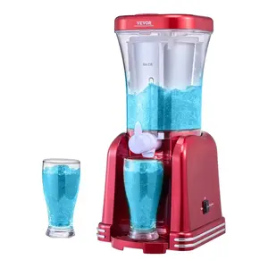 VEVOR Slushy Machine for Home, 32oz Tank Home-use Margarita Machine, Smoothie Frozen Drink Maker with Food-grade Materials, Slushie Machine for Home DIY, Kids Parties, Red