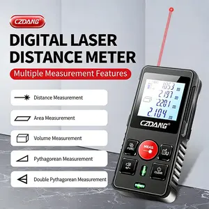 Digital Laser Infrared Rangefinder 0.05m-120m, Distance Area Volume Length Measurement Instrument, 30 Data Storage, Precision Measuring Tool