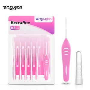 Dr.Clean Ultra-Tight Interdental Brush - Soft-Bristled Interproximal Brush Toothbrushes for Daily Oral Care Routine, Plaque Removal Solutions, Healthy Gums, Braces, 4 Packs of 6 (24 Total) Oral Care Tools Mini Disposable
