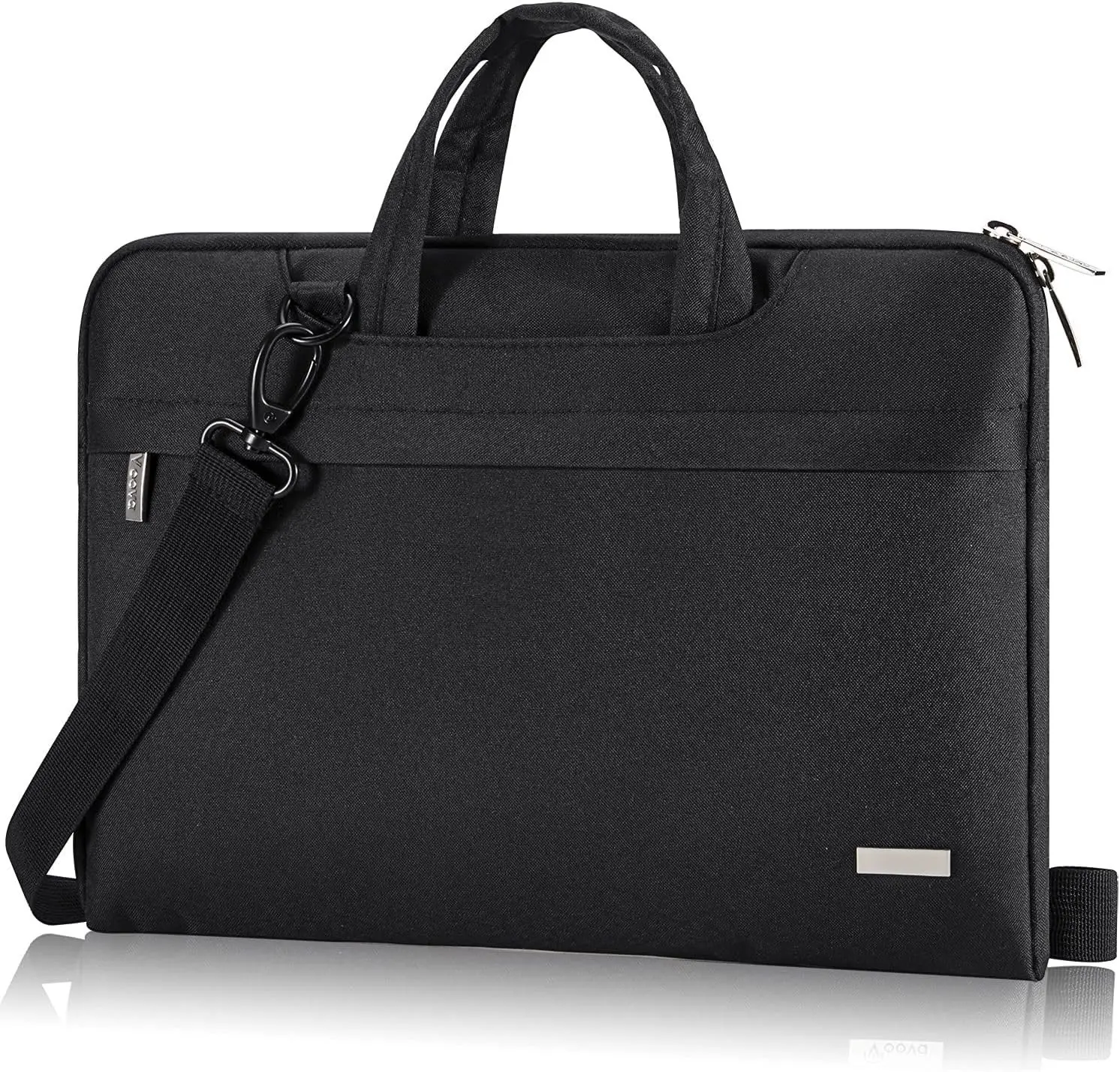 Laptop Bag 13 14 Inch,  Computer Sleeve Carrying Case with  Straps & Handle Compatible with Macbook Air 13 M2/M3/M4, MacBook Pro 13/14,    Chromebook 14, Black