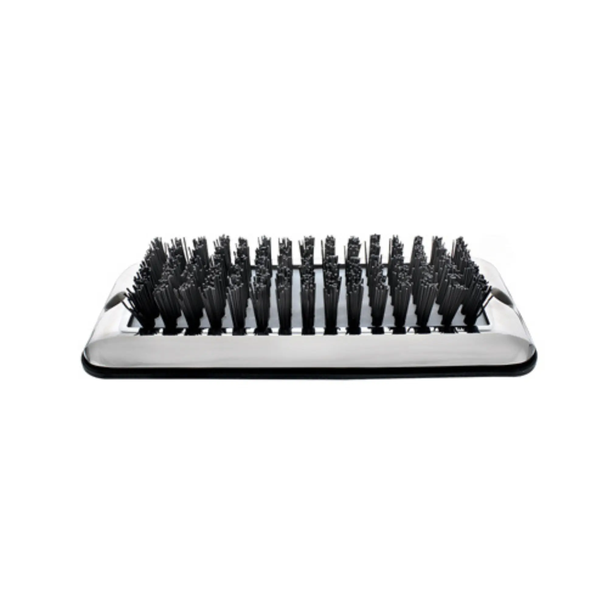 United Pacific Stainless Steel Shoe & Boot Scraper with Nylon Brush – Shoe Cleaner Tool for Drivers, Work Trucks, Step Entry, Includes Mount Screws