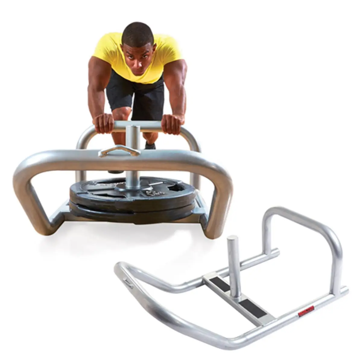 212 MAIN Reactor Low Push & Pull Sled for Speed and Explosion Training, 1-Piece Welded Powder Coated Steel Construction, Holds 315 lbs