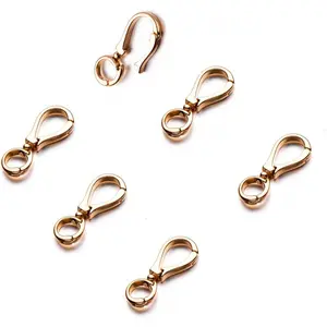 Double Open Pendant Clasp Connectors Bails for Necklace, Charm Holder for Necklace 6 count