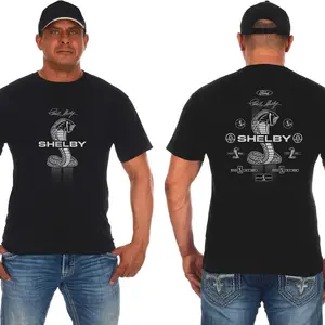 Shelby Cobra T Shirt, Mens Crew Neck Short Sleeve Tee, Classic Muscle Car Graphic Shirt, Vintage Style Top, Gift For Men Women, Casual Everyday Wear
