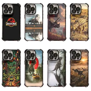 Jurassic Park Phone Case | T-Rex & Prehistoric Dinosaur Art Cover For iPhone 11/12/13/14/15/16/17 Pro/Pro Max/Plus & Samsung S23/S24/S25/S26 Ultra, Protective Case For Movie Fans, Birthday/Christmas Gift