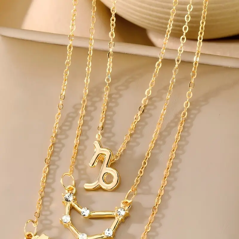 Constellation Pendant Necklace, Fashion Jewelry for Party, Daily Clothing Decor, Fashionable Jewelry Accessories, Trendy All-match & Exquisite Jewelry for Birthday Gift, Charm Necklace, Trendy Charms Necklace, Alloy Necklace