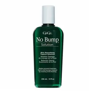 GiGi No Bump Solution, 8oz Salicylic Acid Haircare Treatment - Soothing, Gently Exfoliates, Prevents Ingrown Hairs, Promotes Bump-Free Skin, Silky Smooth