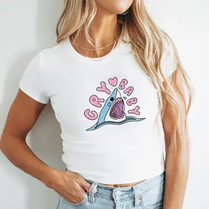 Melanie Martinez Cry Baby Shark Baby Tee,  Cry Baby Shirt For Fans Comfortable