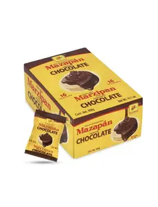 De La Rosa Chocolate Covered Mazapan 16 Pieces Candy Snack Sweet Marzipan Candies marzipan mexican candy Bonbon Dessert joy