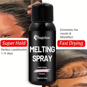 128 mL Lace Wig Spray Adhesive, Strong-Hold Non-Glue Hair Adhesive, Fast-Drying Natural-Shape Long-Lasting Wig Spray