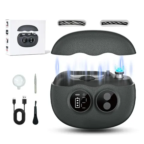Advanced Electric Nail Clipper - Automatic Trimmer & Polisher Nail Care Tool with LED Lights, Magnetic Cover, Clipping Storage, USB-C Rechargeable, 2-Speed Modes, Travel Size, Unisex Safe for Seniors, Kids, Gift for Parents