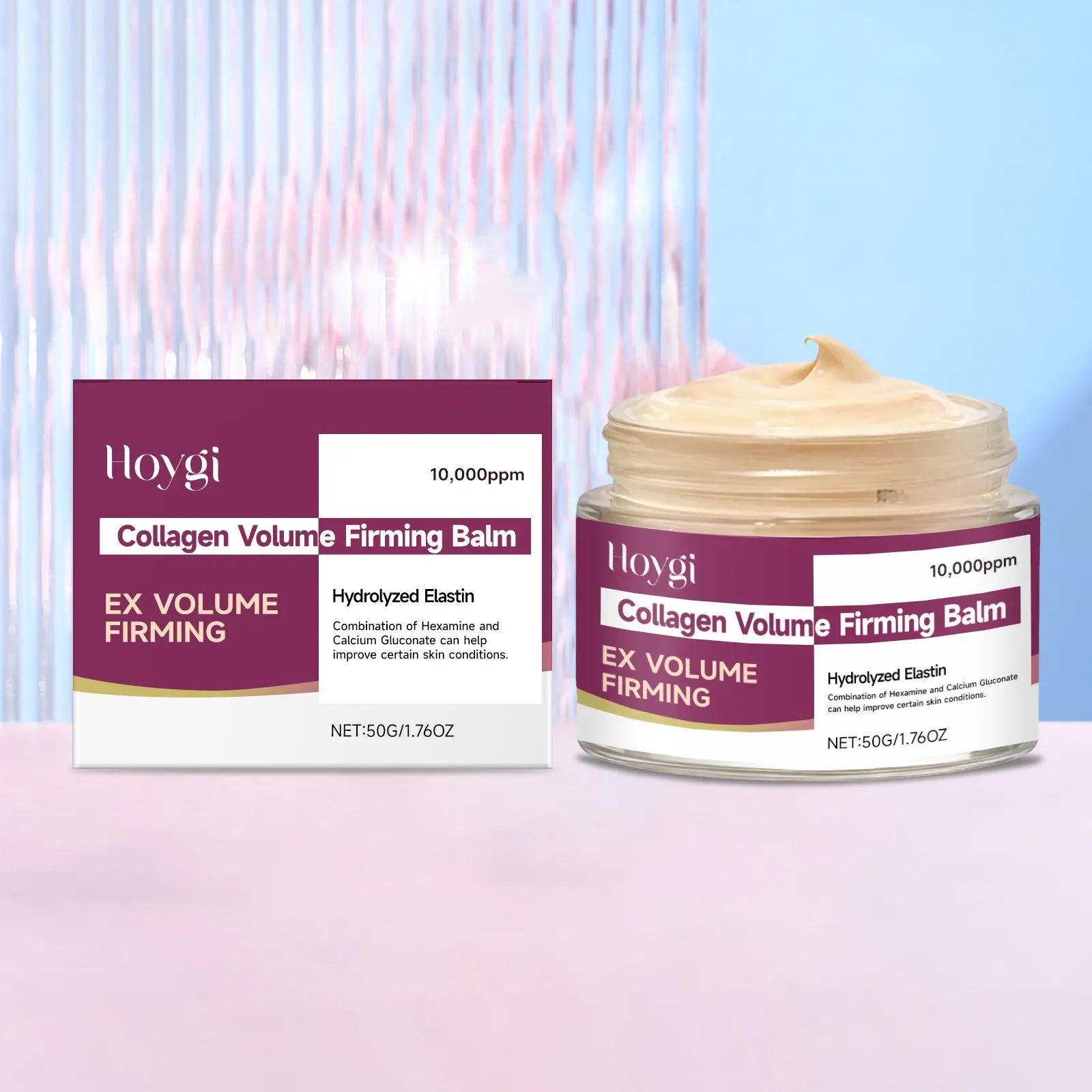 Hoygi Calcium Collagen Hydration Moisturizing Cream, Hydrating Moisturizer, Soft Texture, Silky, Gentle Absorption, Nourishing and Firming, Suitable for All Skin Types, Daily