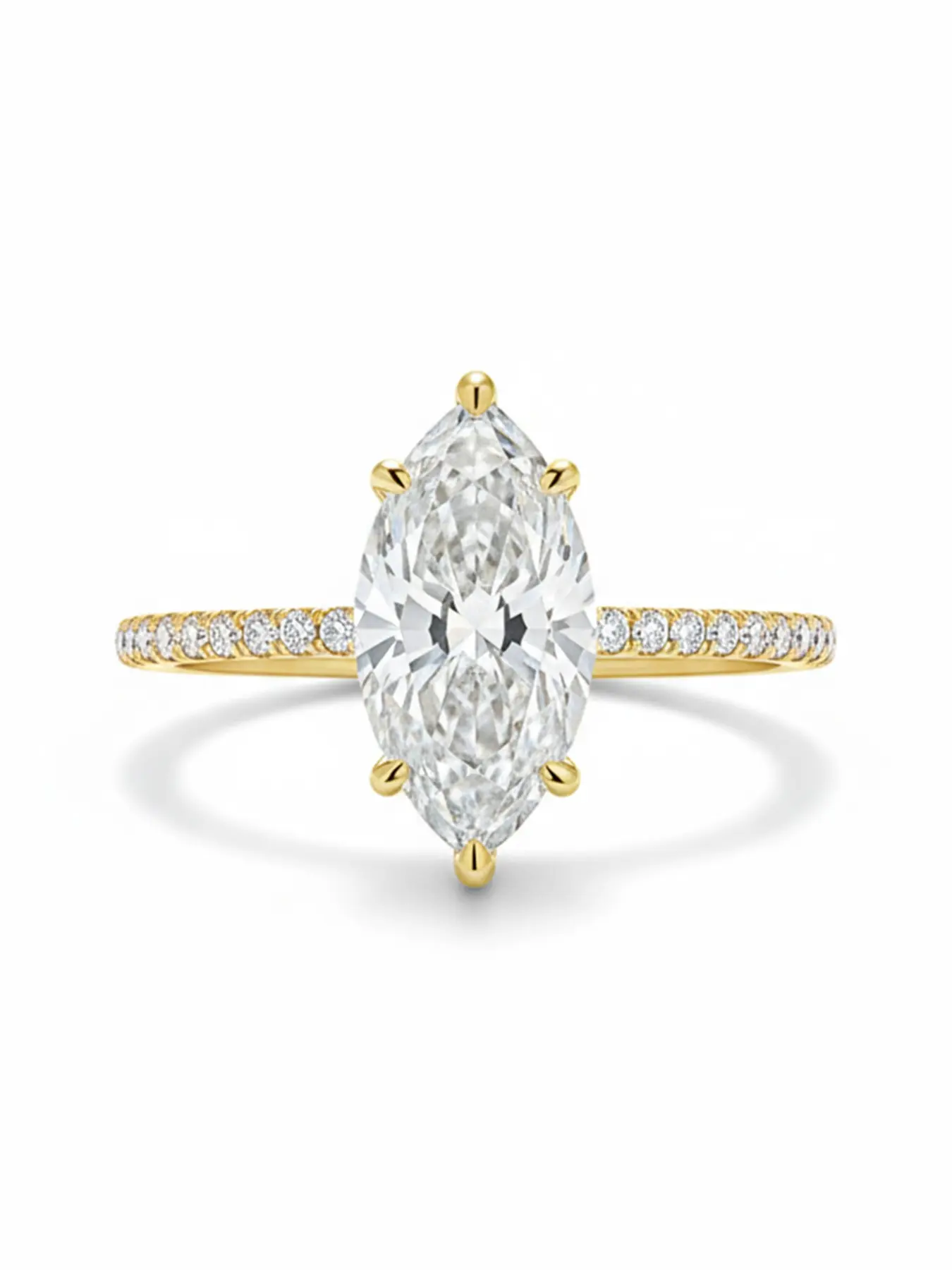 1 PC Marquise-shaped Cubic Zircon Ring, Cubic Zirconia Marquise, for Women Fashion Jewelry for Daily, Festival Party Decor Wedding Engagement Ring Gift for Girlfriend