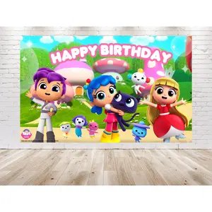 5x3 FT True and the Rainbow Kingdom Backdrop - Create a Magical Party Scene!