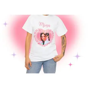 TWICE Mina Coquette Bow Kpop Shirt, Twice Members Merch, Twice Album Tour Concert Shirt, Gift Ideas for ONCE, Birthday Gift & Concert Merch