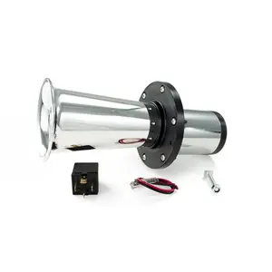 HornBlasters Chrome Motor-Driven Oogah/Klaxon Horn 12-Volt - Iconic Sound & Compact Design for Classic & Modern Vehicles