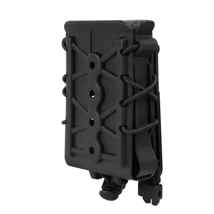 KRYDEX Tactical MOLLE Magazine Holster Carrier - Hard Shell Gear with Molle System, Precise Fit for 5.56-7.62 Magazines, Enhanced Durability