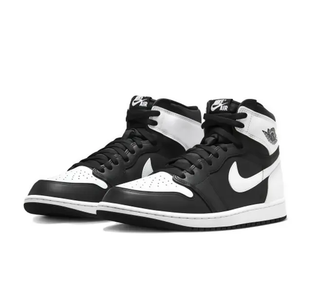Air Jordan 1 High White Black High Top Sneakers Smooth Leather Retro Basketball Shoes Classic Monochrome Two Tone Street Casual Footwear For Men Women