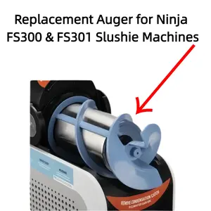 Replacement Auger for Ninja Slushie Fs301 Fs300, Compatible Spiral Blender Blades Parts, Ice Crushing Accessory for Frozen Drink Machine