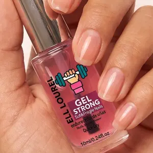 ELL LOUREL Gel Strong Nail Strengthener, Nail Care, 10ml Quick-Dry Nail Hardener & Repair Treatment, for Soft, Fragile & Brittle Nails, Deeply Strengthens Nail Beds, Prevents Chips & Breaks with Long-Lasting Protection, Home and Salon Manicure Oil