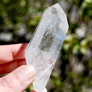 3.5in 108g ET DT Record Keeper Colombian Lemurian Quartz Crystal Starbrary Devic Temple Rainbows