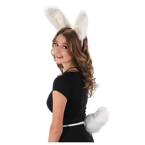 Deluxe White Bunny Tail