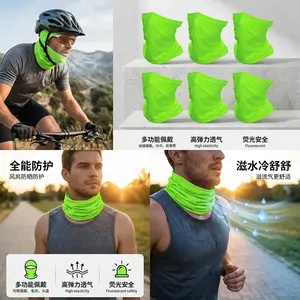 6 Pack Neck Gaiter Face Mask - Sun Protection Cooling Bandana Windproof Dustproof Face Cover Scarf for Outdoor Sports Hiking Cycling Running Fishing Camping UV Protection Breathable Quick-Dry Multifunctional