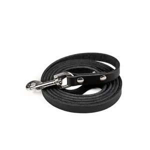 Mighty Paw Distressed Leather Dog Leash: Premium Comfort and Style