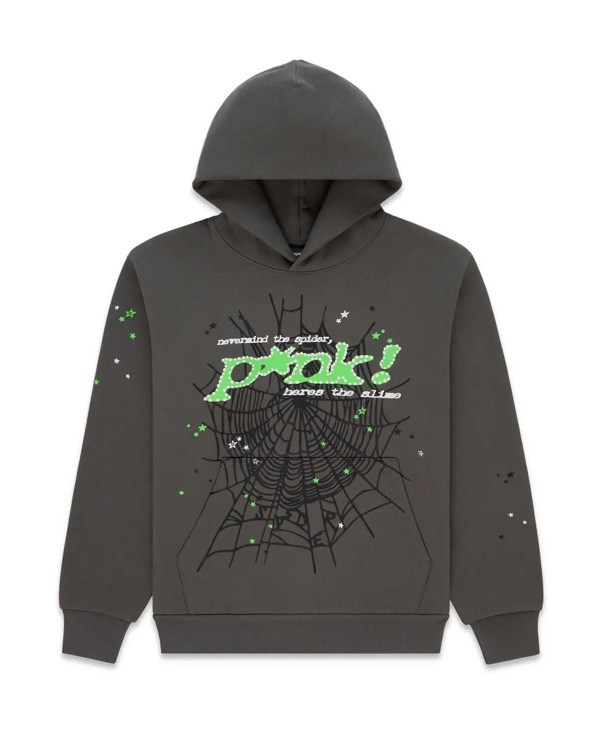 Sp5der P*nk V1 Hoodie Slate Grey