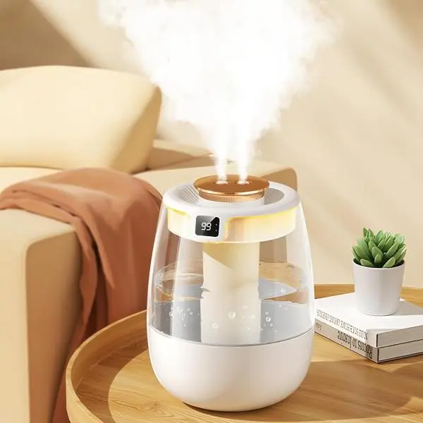 J10 1.3L Cool Mist Humidifier for Bedroom - Digital Look, Noiseless Operation, Auto Shut-Off, 12H Runtime, Room Moisture Support for Large Room, Baby Nursery, Cool Mist Humidifiers, Noiseless Humidifier