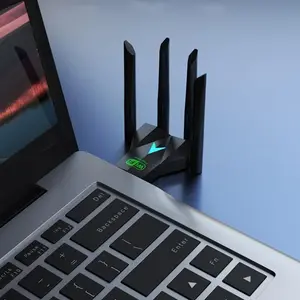 AC1300 USB WiFi Adapter, Suitable forPC Desktop 2.4G/5G Dual Band 1300MWireless Network Adapter, WiFi Dongle,Supports Windows11/10/8.1/8/7/XP/Mac