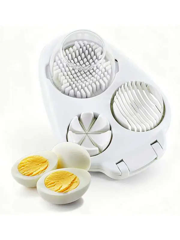 3-in-1 Multifunctional Egg Slicer, Stainless Steel Egg Cutter for Boiled Eggs, Century Eggs, Strawberry and Soft Fruits, Easy Egg Slicer Chopper for Salads, Bento and Kitchen Prep#SummerWins #DealsForYouDays#midyearsale
