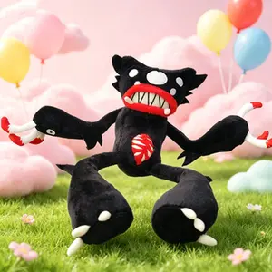 Black quirky plush toy, cute spider doll, suitable as a cute plush gift for friends