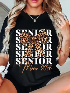 100% Cotton Unisex Family Class of 2026 Senior 2026 Senior Mom 2026 Class Of 2026 T-Shirt