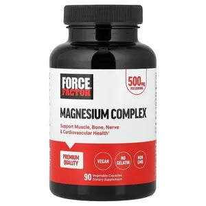 Force Factor Magnesium Complex, 500 mg, 90 Vegetable Capsules