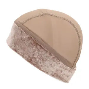 Wig Grip Band Wide Non Slip Wig Cap with Breathable Mesh Liner for Thinning Hair Chemotherapy Baldness Full Lace Wigs Headscarves (Light Brown)