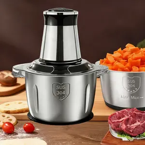 Powerful 2L/3L Electric Meat Grinder | Stainless Steel Food Processor for Meat, Veggies, Nuts & More