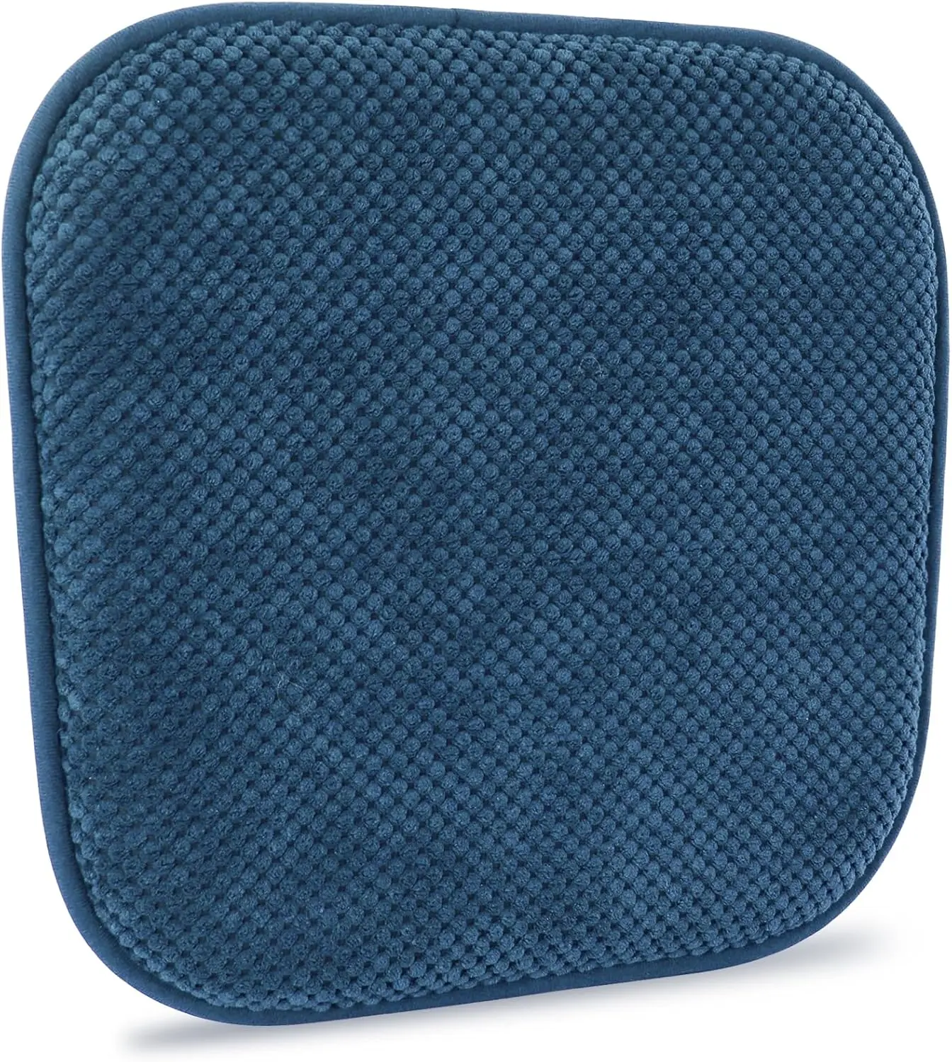 Blue Dining Chairs Cushions Non Slip Foam Kitchen Seat Cushions Washable Soft Thick Patio Pads Large Wooden Metal Tapered Chair Cushions,17" x 15"