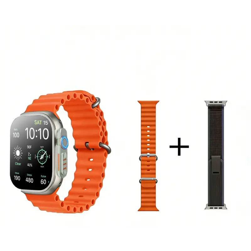 Orange &Silicone&Nylon Straps