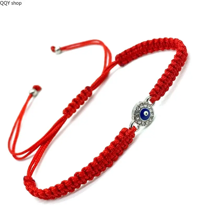 2pcs Turkish Evil Eye Macrame Bracelets - Classic Nazar Amulet Hand-Woven Adjustable Wrist Jewelry, Boho Lucky Protection Charm, Trendy Spiritual Accessory for Daily Wear & Holiday Gifting