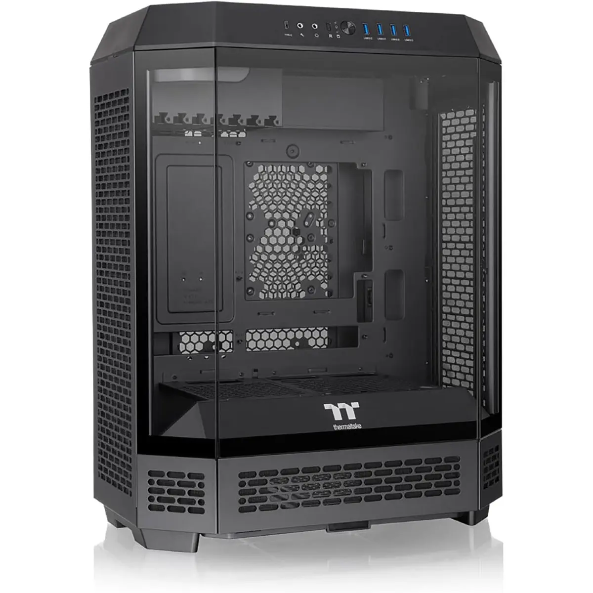 Thermaltake The Tower 600 Tempered Glass ATX Mid-Tower Chassis, Black