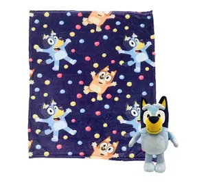 Bluey 40x50 Silk Blanket w/ Hugger by The Northwest Group