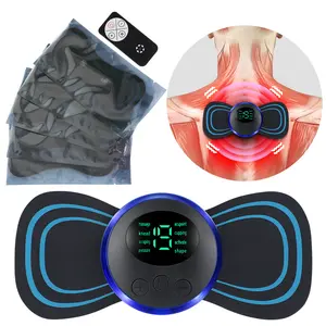 Portable Massage Patch with 8 Modes 19 Intensity Settings for Shoulder Neck Back Waist Leg Muscle Relaxation Menstrual Care Heat Compression Massager ring  massager