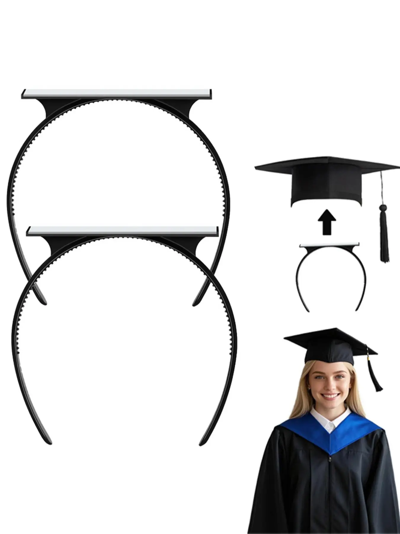Graduation Cap Hairband, Used To Secure The Cap and Style Hair, Enhancing the Interior Design, Suitable for Securing Graduation Caps, Accessory for Graduates, Graduation Cap Headband
