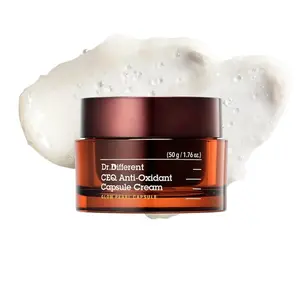 [Dr.Different Official] CEQ Anti-Oxidant Capsule Cream 1.76 Oz, 50g | Vitamin C Facial Moisturizer with Vitamin E & CoQ10 for Anti Aging, Wrinkles & Uneven Skin Tone | K-Skincare made by Korean Dermatologist